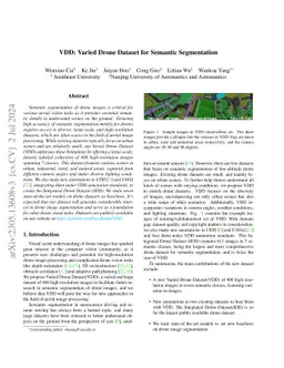 VDD: Varied Drone Dataset for Semantic Segmentation
