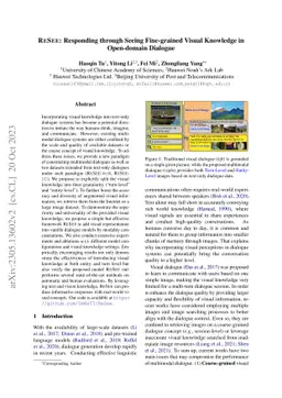 ReSee: Responding through Seeing Fine-grained Visual Knowledge in
  Open-domain Dialogue