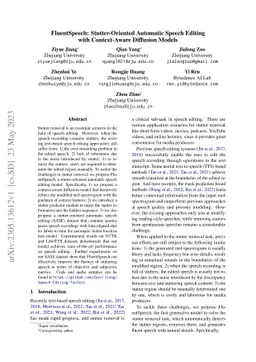 FluentSpeech: Stutter-Oriented Automatic Speech Editing with
  Context-Aware Diffusion Models