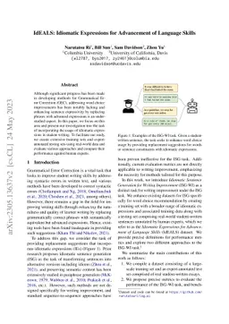 IdEALS: Idiomatic Expressions for Advancement of Language Skills