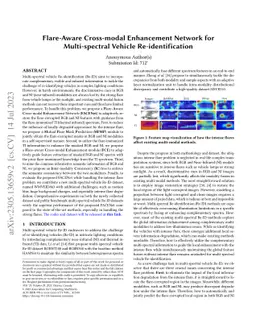 Flare-Aware Cross-modal Enhancement Network for Multi-spectral Vehicle
  Re-identification