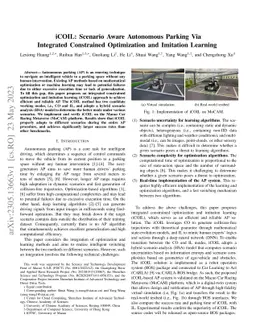 iCOIL: Scenario Aware Autonomous Parking Via Integrated Constrained
  Optimization and Imitation Learning