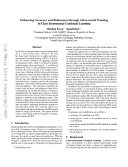Enhancing Accuracy and Robustness through Adversarial Training in Class
  Incremental Continual Learning