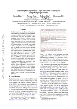 Exploring Self-supervised Logic-enhanced Training for Large Language
  Models