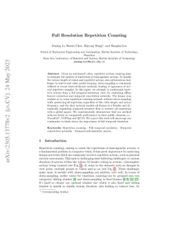 Full Resolution Repetition Counting