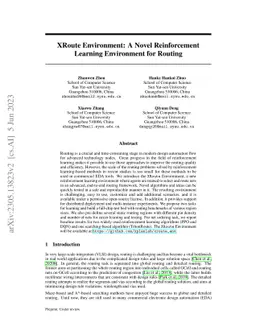 XRoute Environment: A Novel Reinforcement Learning Environment for
  Routing