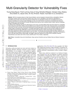 Multi-Granularity Detector for Vulnerability Fixes