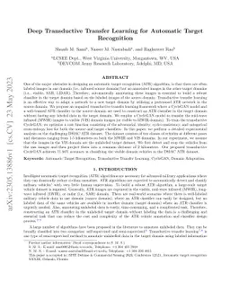 Deep Transductive Transfer Learning for Automatic Target Recognition