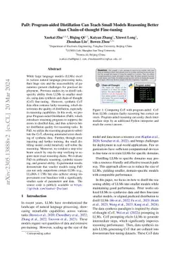 PaD: Program-aided Distillation Can Teach Small Models Reasoning Better
  than Chain-of-thought Fine-tuning