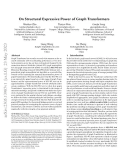 On Structural Expressive Power of Graph Transformers