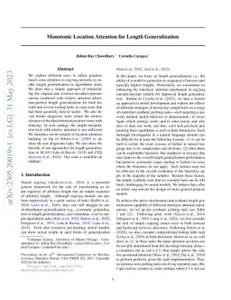 Monotonic Location Attention for Length Generalization