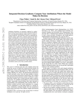 Integrated Decision Gradients: Compute Your Attributions Where the Model
  Makes Its Decision