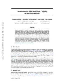 Understanding and Mitigating Copying in Diffusion Models