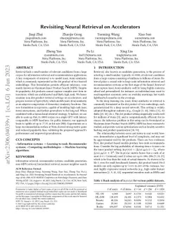 Revisiting Neural Retrieval on Accelerators