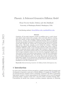 Phoenix: A Federated Generative Diffusion Model