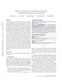 Gotta: Generative Few-shot Question Answering by Prompt-based Cloze Data
  Augmentation