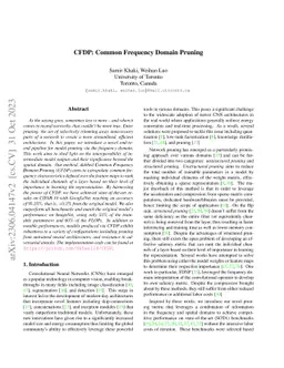 CFDP: Common Frequency Domain Pruning