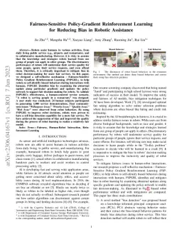 Fairness-Sensitive Policy-Gradient Reinforcement Learning for Reducing
  Bias in Robotic Assistance