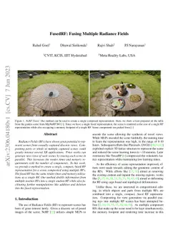 FusedRF: Fusing Multiple Radiance Fields