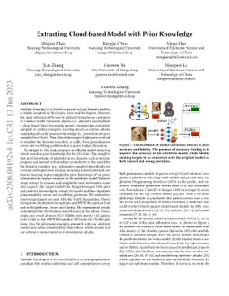 Extracting Cloud-based Model with Prior Knowledge