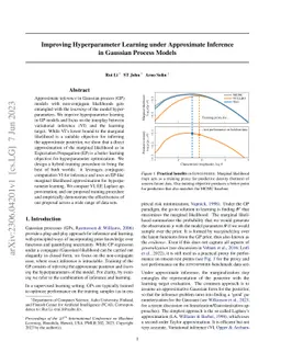 Improving Hyperparameter Learning under Approximate Inference in
  Gaussian Process Models
