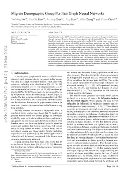 Migrate Demographic Group For Fair GNNs