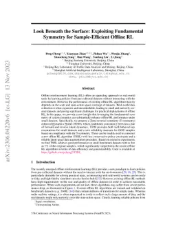 Look Beneath the Surface: Exploiting Fundamental Symmetry for
  Sample-Efficient Offline RL