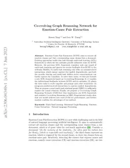 Co-evolving Graph Reasoning Network for Emotion-Cause Pair Extraction