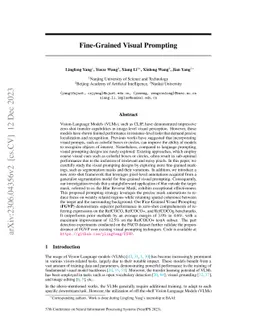 Fine-Grained Visual Prompting