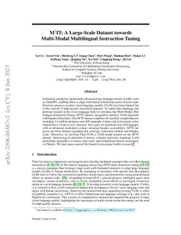 M$^3$IT: A Large-Scale Dataset towards Multi-Modal Multilingual
  Instruction Tuning