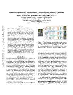 Referring Expression Comprehension Using Language Adaptive Inference