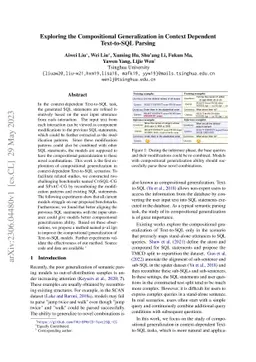 Exploring the Compositional Generalization in Context Dependent
  Text-to-SQL Parsing