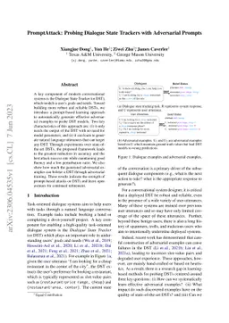 PromptAttack: Probing Dialogue State Trackers with Adversarial Prompts