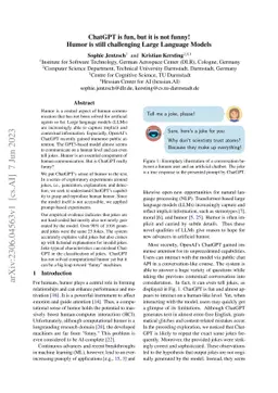 ChatGPT is fun, but it is not funny! Humor is still challenging Large
  Language Models