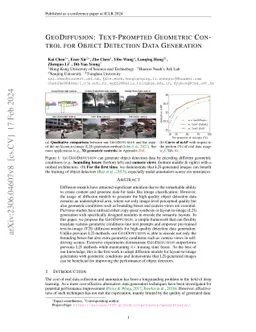GeoDiffusion: Text-Prompted Geometric Control for Object Detection Data
  Generation