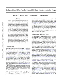 Goal-conditioned GFlowNets for Controllable Multi-Objective Molecular
  Design