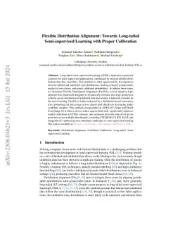 Flexible Distribution Alignment: Towards Long-tailed Semi-supervised
  Learning with Proper Calibration