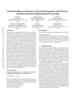 Generalizable Low-Resource Activity Recognition with Diverse and
  Discriminative Representation Learning