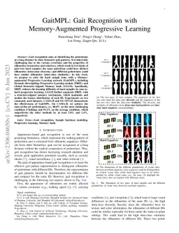 GaitMPL: Gait Recognition with Memory-Augmented Progressive Learning