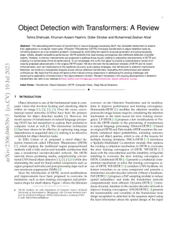 Object Detection with Transformers: A Review