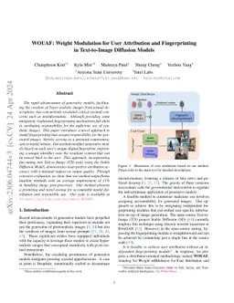 WOUAF: Weight Modulation for User Attribution and Fingerprinting in
  Text-to-Image Diffusion Models