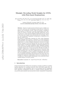 XInsight: Revealing Model Insights for GNNs with Flow-based Explanations