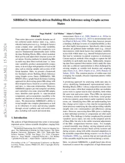 SiBBlInGS: Similarity-driven Building-Block Inference using Graphs
  across States