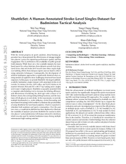 ShuttleSet: A Human-Annotated Stroke-Level Singles Dataset for Badminton
  Tactical Analysis