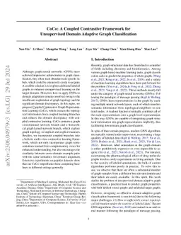 CoCo: A Coupled Contrastive Framework for Unsupervised Domain Adaptive Graph Classification