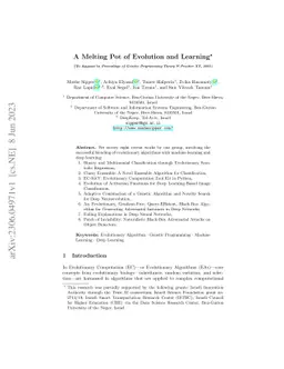 A Melting Pot of Evolution and Learning