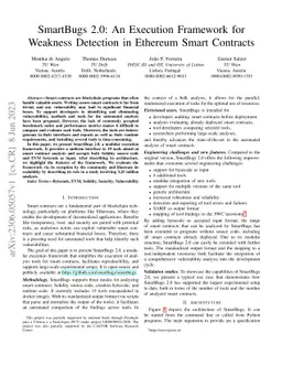 SmartBugs 2.0: An Execution Framework for Weakness Detection in Ethereum
  Smart Contracts