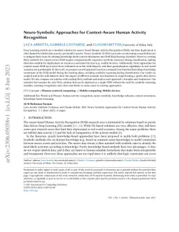 Neuro-Symbolic Approaches for Context-Aware Human Activity Recognition