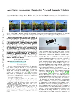AutoCharge: Autonomous Charging for Perpetual Quadrotor Missions