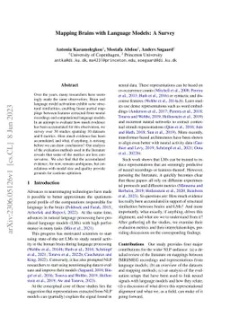 Mapping Brains with Language Models: A Survey